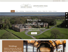 Tablet Screenshot of adlingtonhall.com